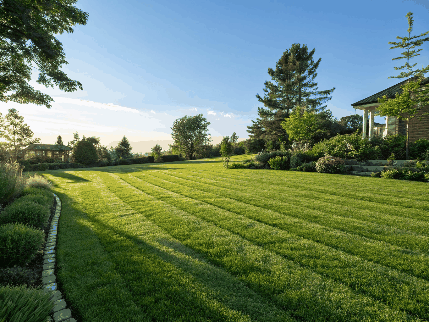 Grass landscaping