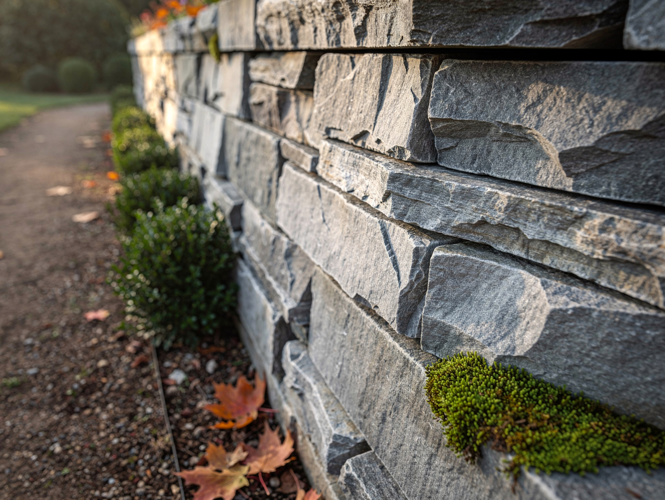 Architectural Stone Retaining Wall