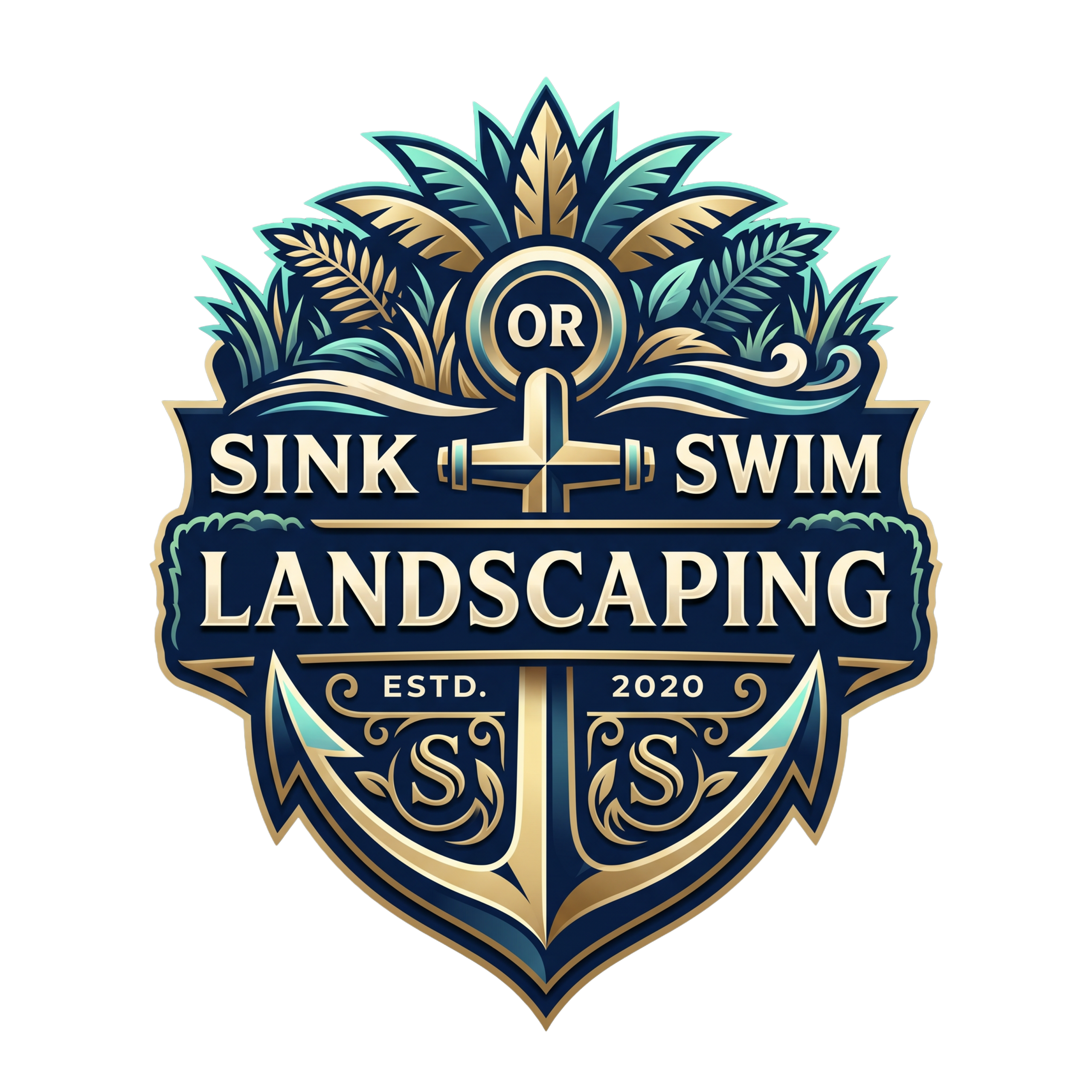 Sink or Swim Landscaping Logo