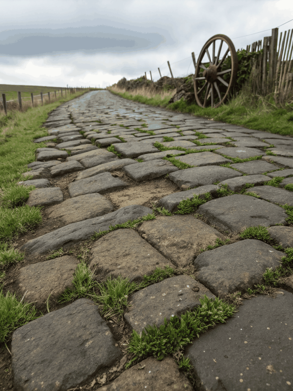 Stone driveway